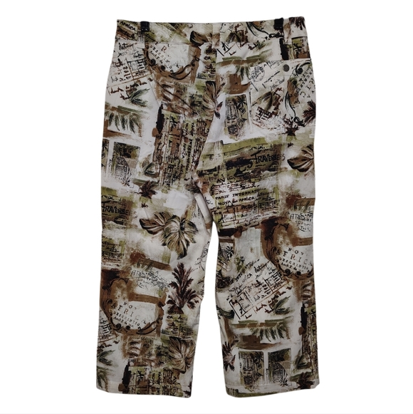 Chicos Art To Wear Carpri Travelers Pants Size Chico's 1.5= Size 10 - Picture 3 of 6